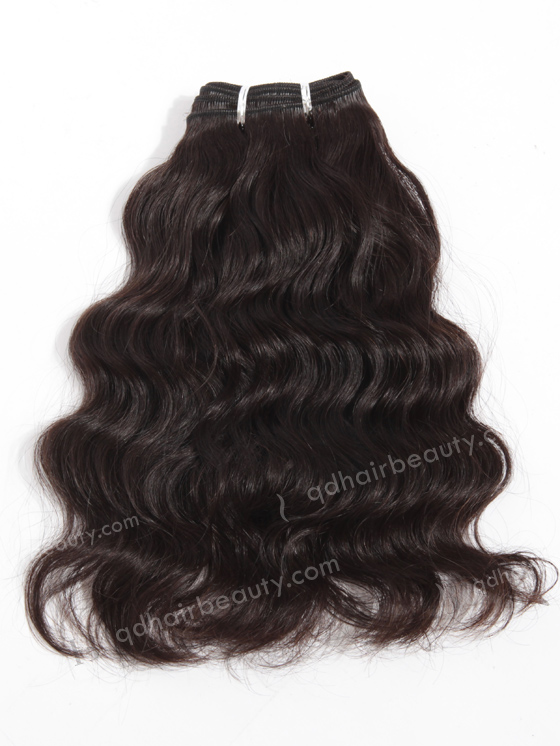 In Stock Malaysian Virgin Hair 12" Natural Straight Natural Color Machine Weft SM-095